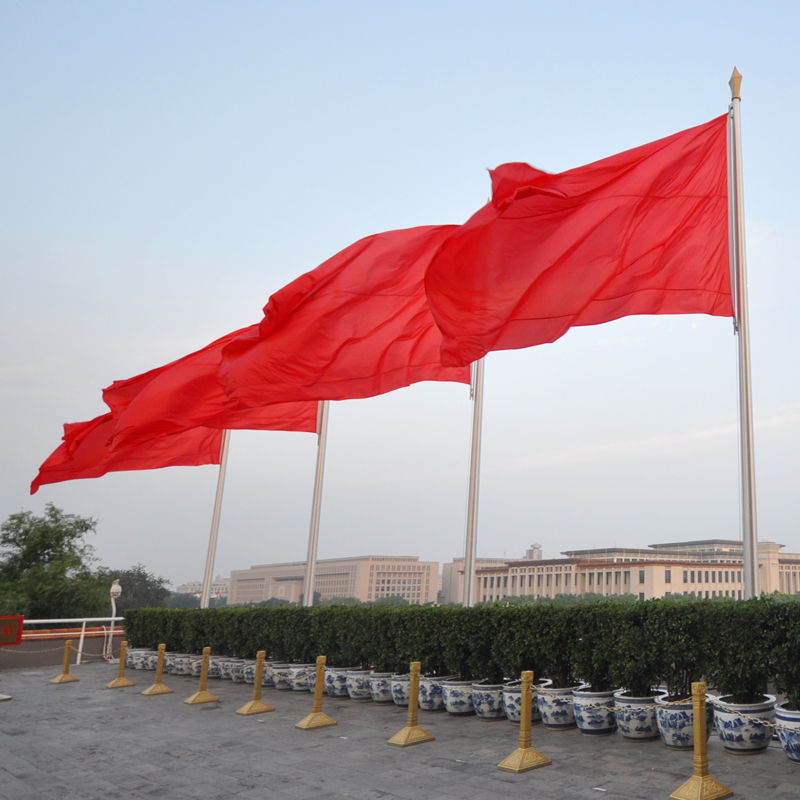 北京城楼8根铝合金旗杆